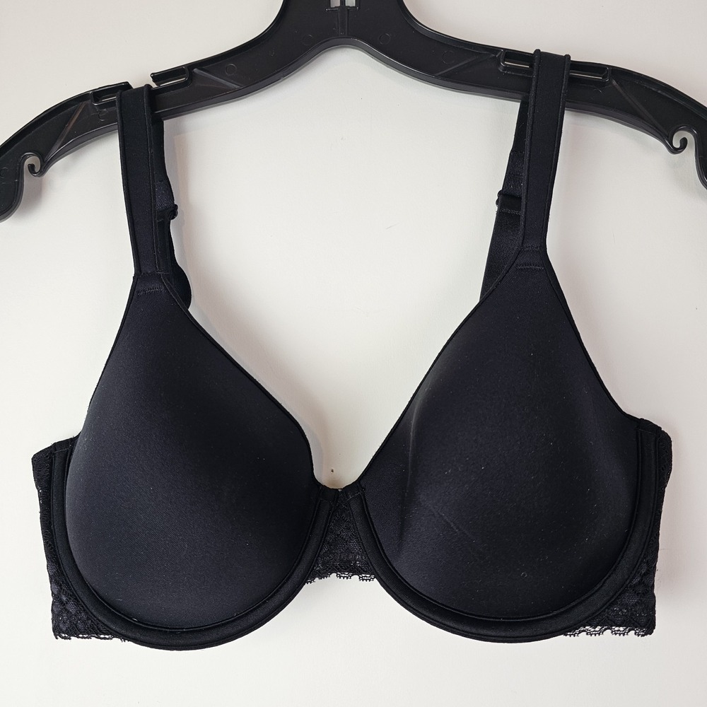 Maidenform One Fab Fit Size 34D Extra Coverage Bra Style DM7986 Black